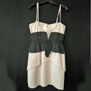 BCBG Strapless Peplum Dress